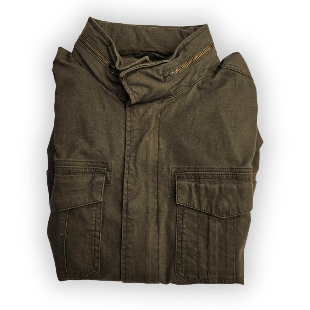 OLD NAVY DARK GREEN TACTICAL POCKET JACKET SIZE LARGE